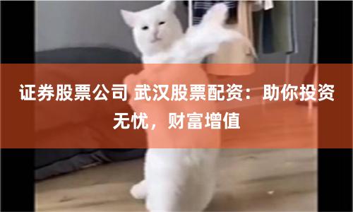 证券股票公司 武汉股票配资:助你投资无忧,财富增值